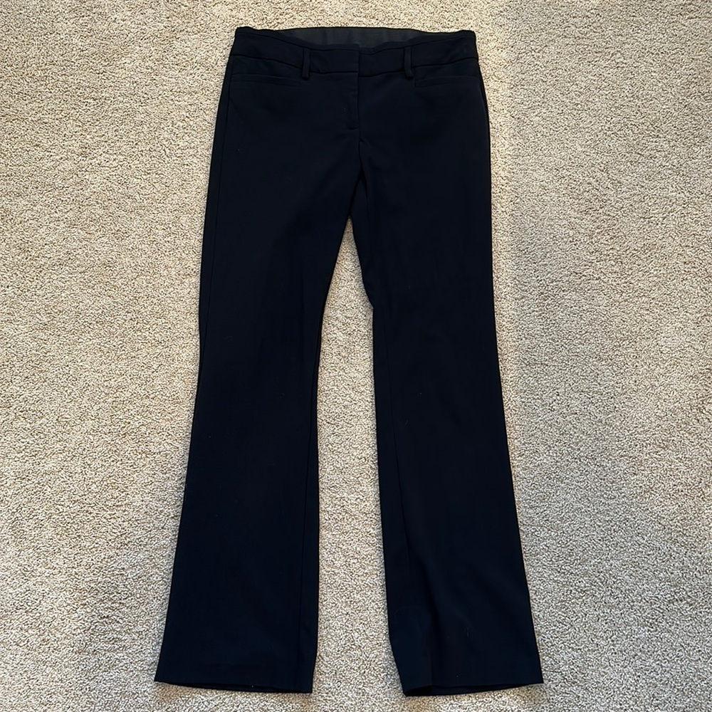 Black flare work pants